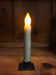 *Battery-Operated 6" LED Dipped Taper Candle with Timer