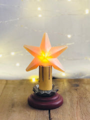 Vickie Jean's Warm Star Hand-Dipped Silicone Candelabra Bulb, Large Star