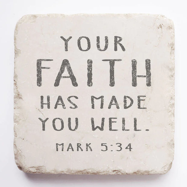 Mark 5:34 Scripture Stone