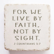 2 Corinthians 5:7 Scripture Stone