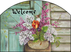 Lilac Pouch Garden Sign