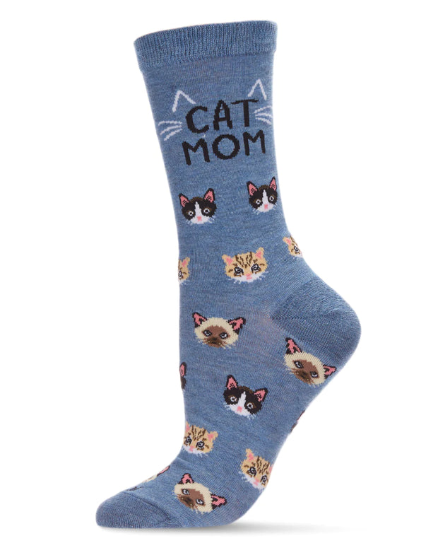 Cat Mom Crew Socks