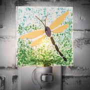 Fused Glass Dragonfly Night Light