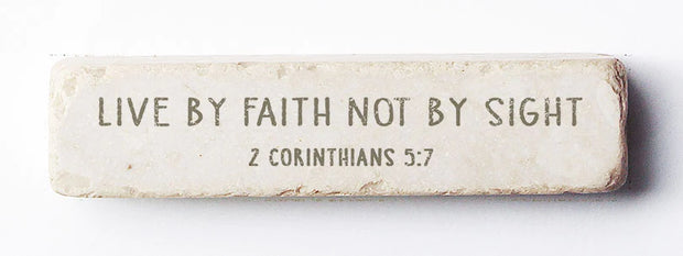 2 Corinthians 5:7 Scripture Stone