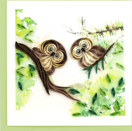 Owlets Quilling Card