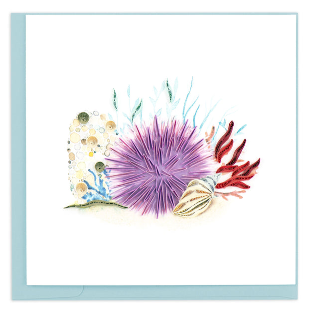 Sea Urchin Quilling Card