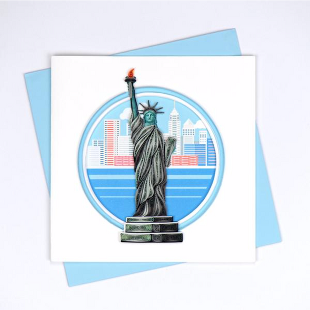 Statue of Liberty Quilling Card