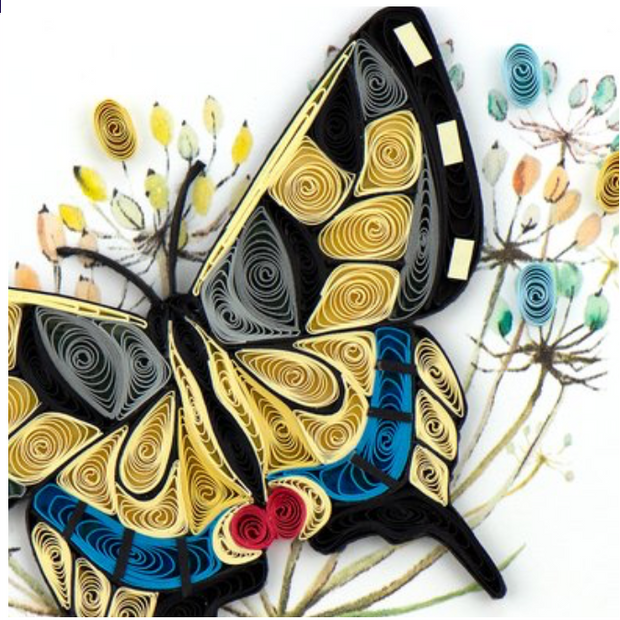 Swallowtail Butterfly Quilling Card