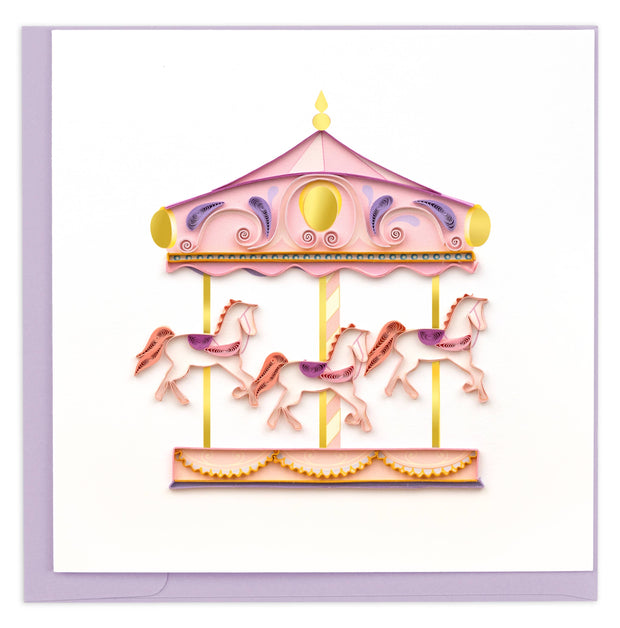 Carousel Quilling Card