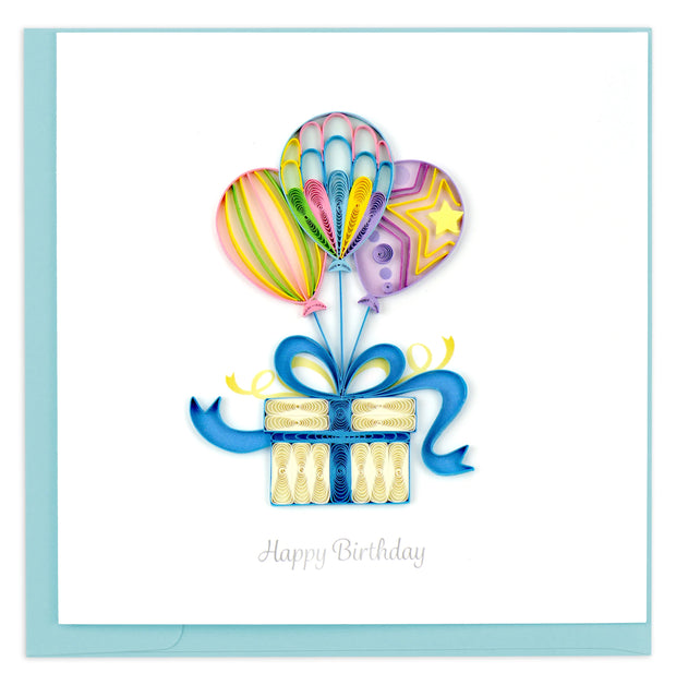 Balloon Surprise Quilling Card