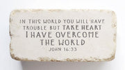 John 16:33 Scripture Stone