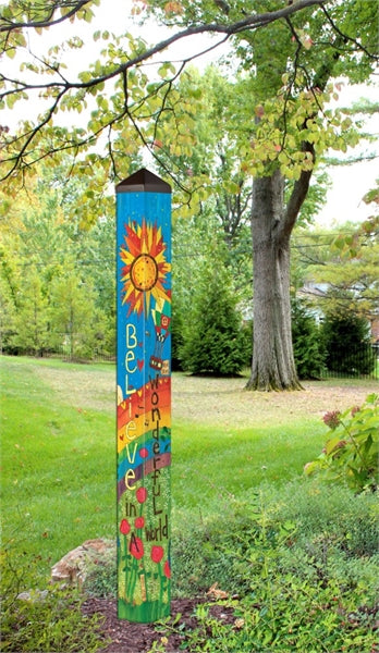 Believe in a Wonderful World 60" Art Pole