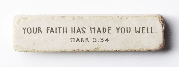 Mark 5:34 Scripture Stone