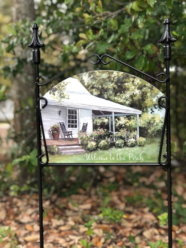 Relax Welcome to the Porch Garden Sign