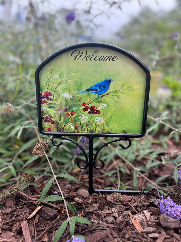 *Wrought Iron Garden Sign Stand*