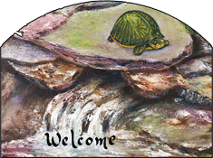 Turtle Pond, Snapping Turtle, Welcome Garden Sign, Heritage Gallery